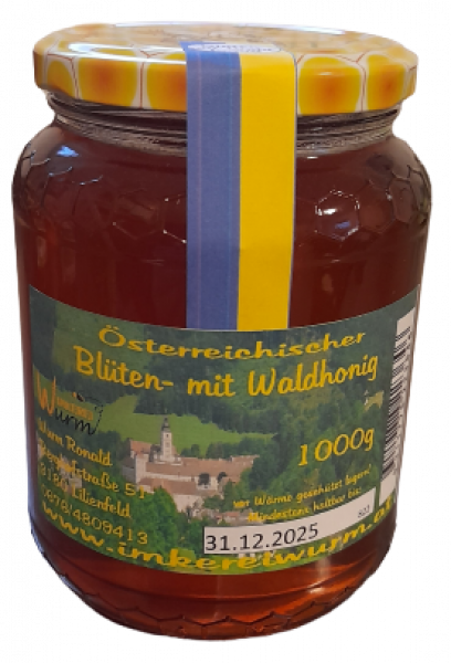 Österreichischer Blüten- mit Waldhonig 1000g